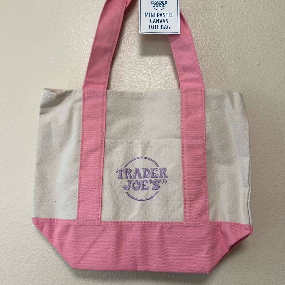 Trader Joe’s mini canvas tote bag